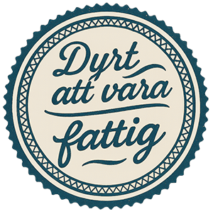Dyrt att vara fattig Logo